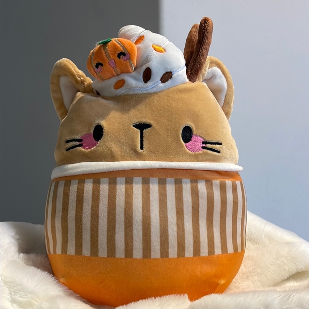 Squishmallows Cindy the Pumpkin Spice Latte 8”